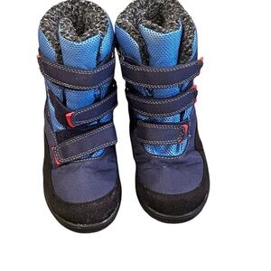 Kamik Navy and Blue Kids Snow Boots, Size 3